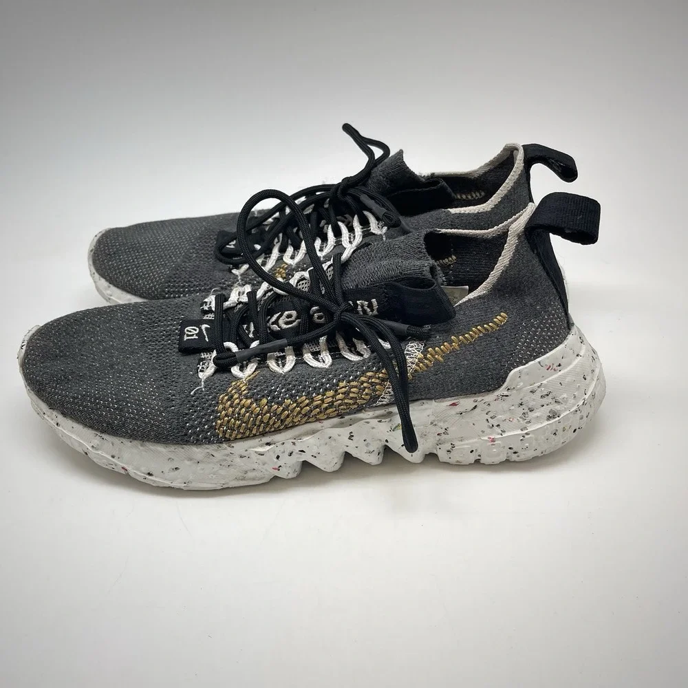 Nike Sneakers Mens 8 Space‎ Hippie 01 CZ6148-002 Gray Running Athletic Gym Shoes
